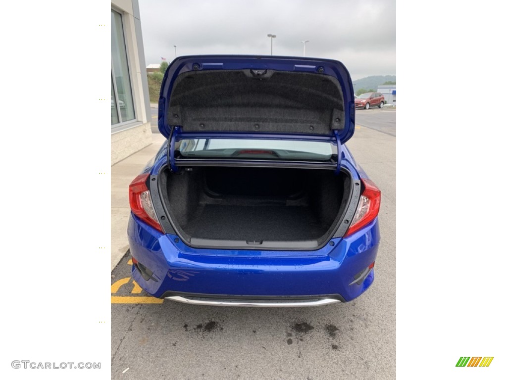 2019 Civic LX Sedan - Agean Blue Metallic / Black photo #20