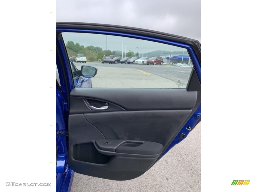 2019 Civic LX Sedan - Agean Blue Metallic / Black photo #22