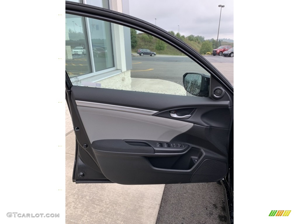2019 Civic EX Sedan - Crystal Black Pearl / Gray photo #8
