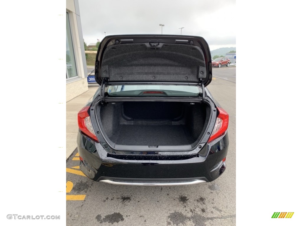 2019 Civic EX Sedan - Crystal Black Pearl / Gray photo #18