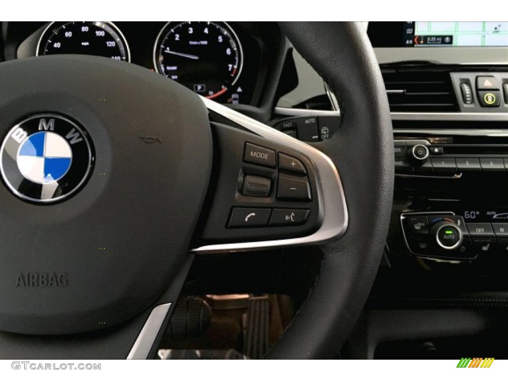 2019 BMW X2 xDrive28i Black Steering Wheel Photo #134730369