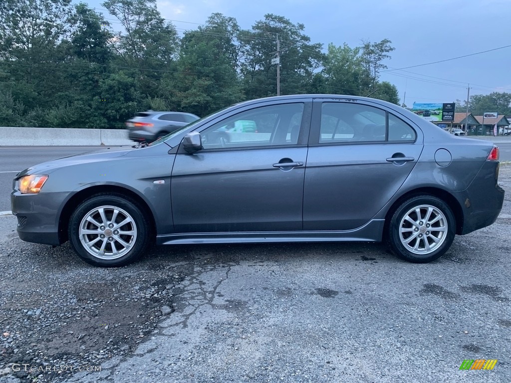 2010 Lancer ES - Apex Silver Metallic / Black photo #6