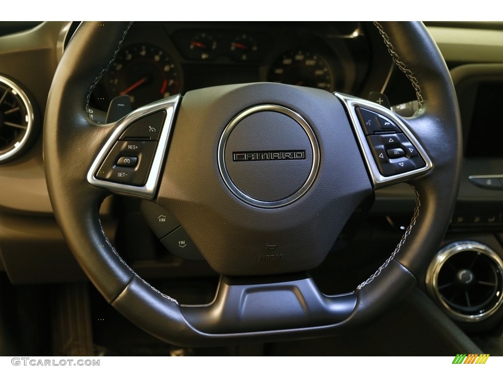 2019 Chevrolet Camaro LT Coupe Jet Black Steering Wheel Photo #134731913