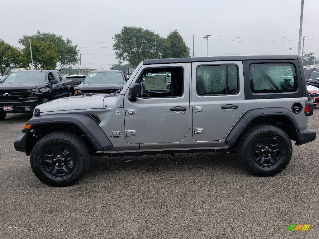 Billet Silver Metallic 2020 Jeep Wrangler Unlimited Sport 4x4 Exterior Photo #134737800
