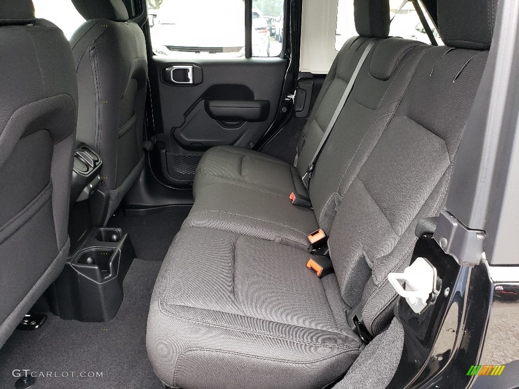 Black Interior 2020 Jeep Wrangler Unlimited Sport 4x4 Photo #134738106