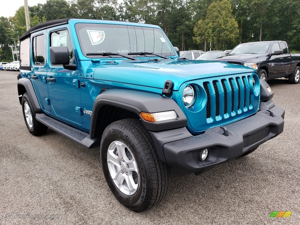 Bikini Pearl 2020 Jeep Wrangler Unlimited Sport 4x4 Exterior Photo #134738208