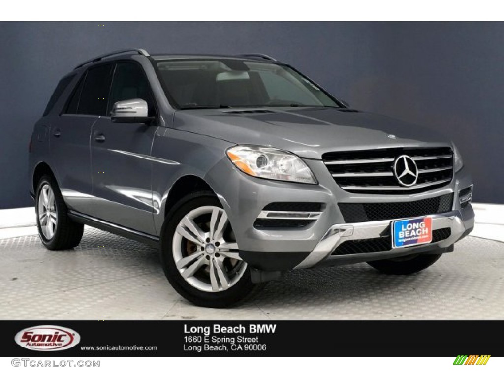 2013 ML 350 4Matic - Steel Grey Metallic / Black photo #1