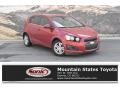 2012 Crystal Red Tintcoat Chevrolet Sonic LT Hatch  photo #1