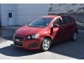 2012 Crystal Red Tintcoat Chevrolet Sonic LT Hatch  photo #2
