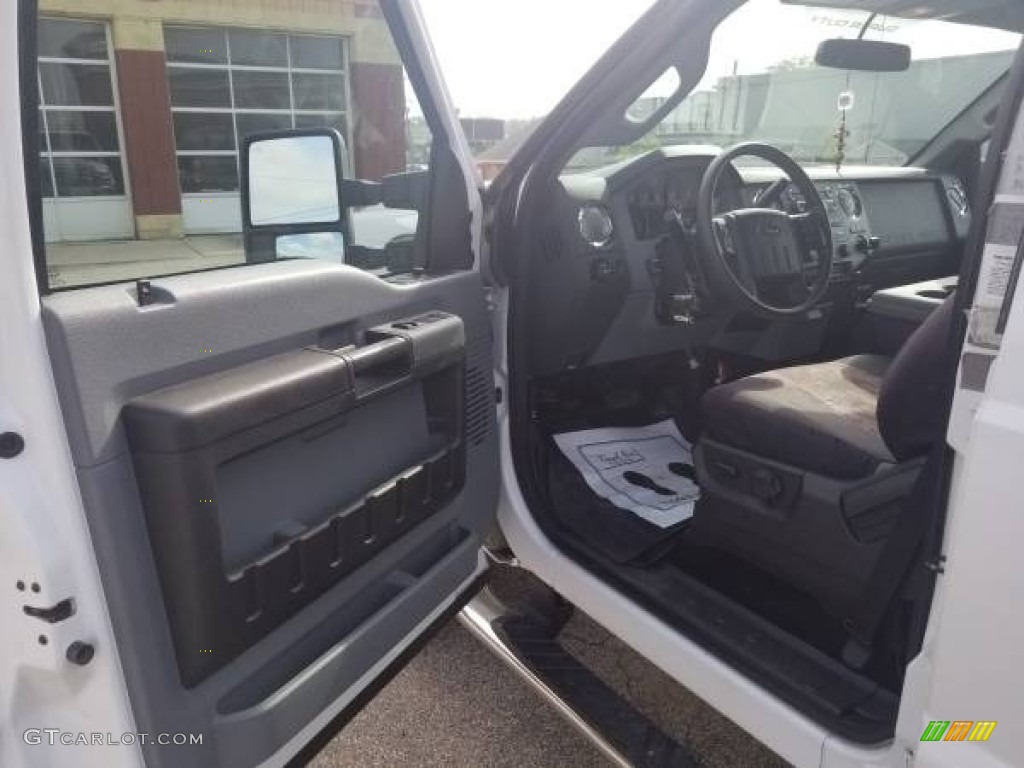 2014 F350 Super Duty XLT Crew Cab 4x4 - Oxford White / Steel photo #4
