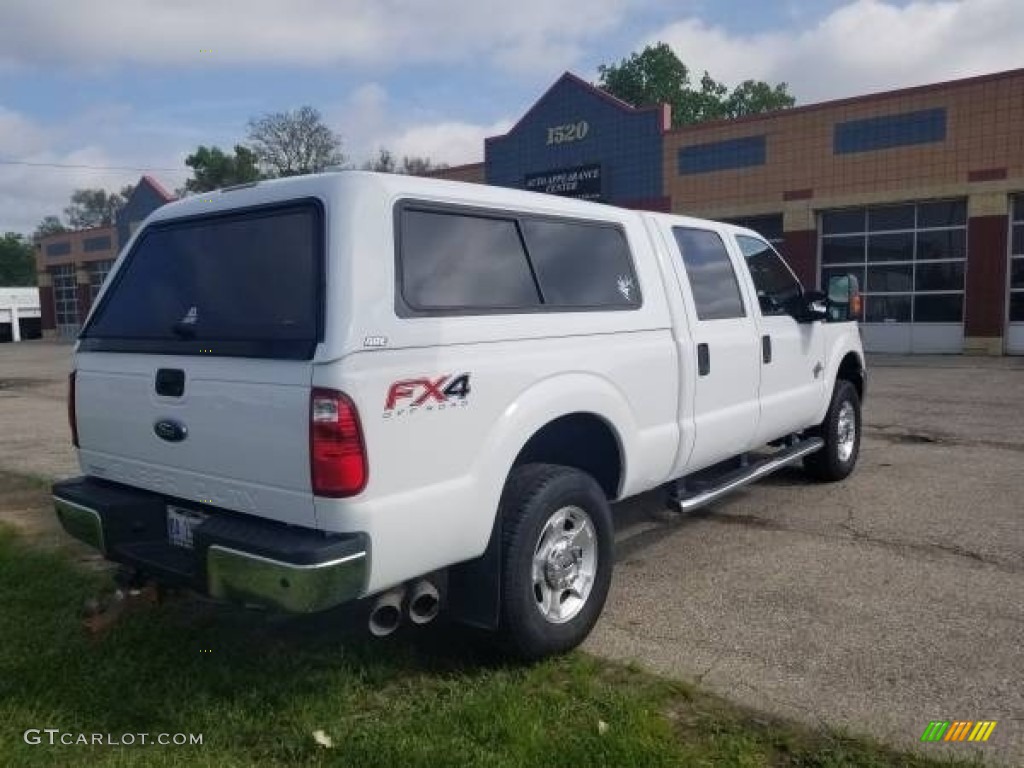 2014 F350 Super Duty XLT Crew Cab 4x4 - Oxford White / Steel photo #6