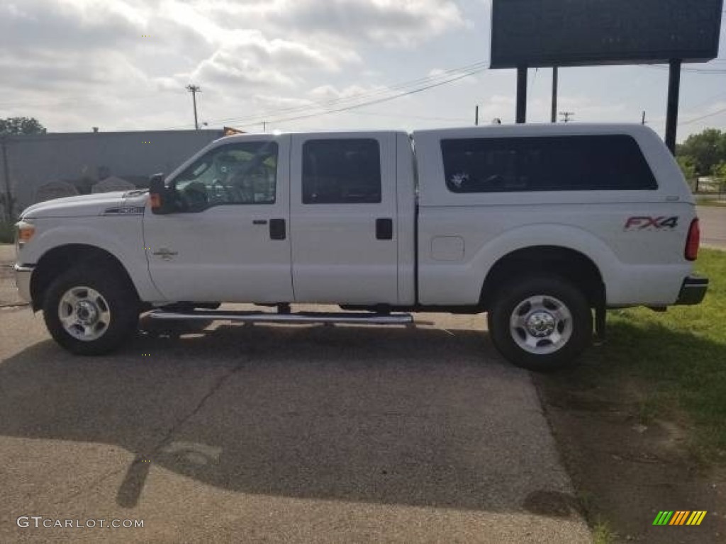 2014 F350 Super Duty XLT Crew Cab 4x4 - Oxford White / Steel photo #7