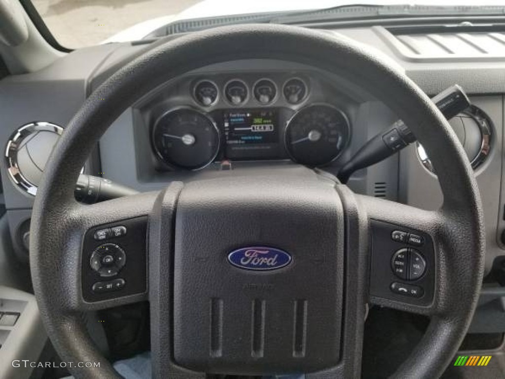 2014 F350 Super Duty XLT Crew Cab 4x4 - Oxford White / Steel photo #11