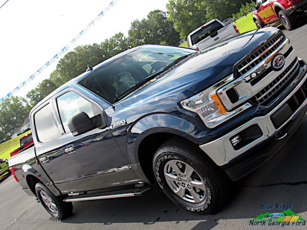 2019 F150 XLT SuperCrew 4x4 - Blue Jeans / Earth Gray photo #33