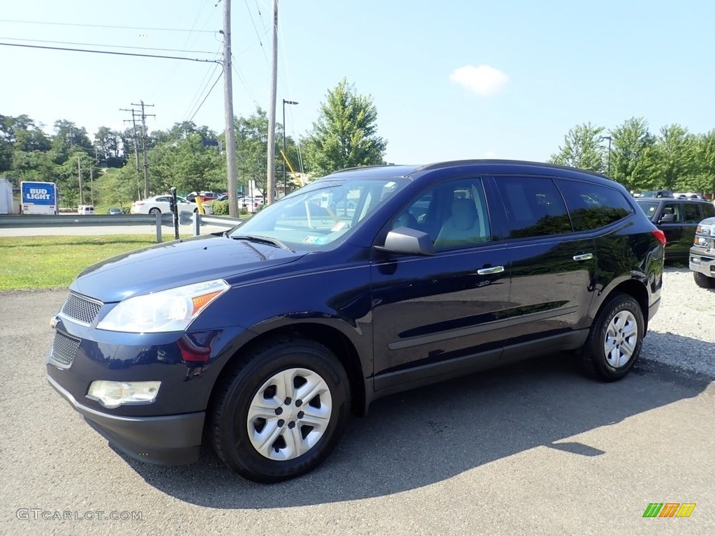 2010 Traverse LS AWD - Dark Blue Metallic / Dark Gray/Light Gray photo #1