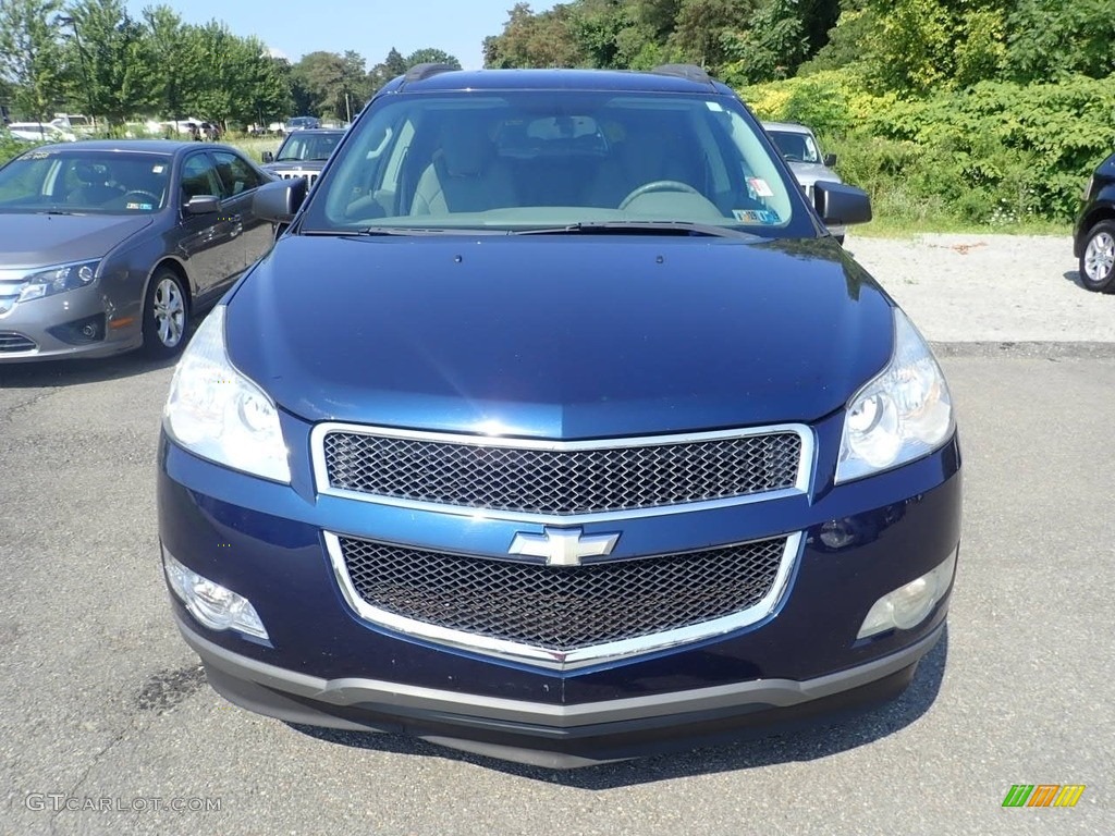 2010 Traverse LS AWD - Dark Blue Metallic / Dark Gray/Light Gray photo #6