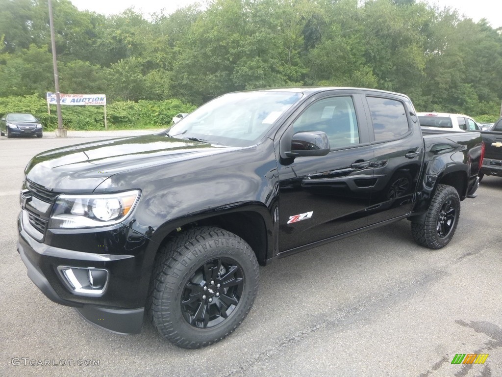 Black 2020 Chevrolet Colorado Z71 Crew Cab 4x4 Exterior Photo #134743800