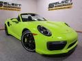 2018 Paint To Sample Acid Green Porsche 911 Turbo S Cabriolet  photo #15