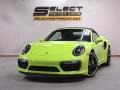 2018 Paint To Sample Acid Green Porsche 911 Turbo S Cabriolet  photo #16