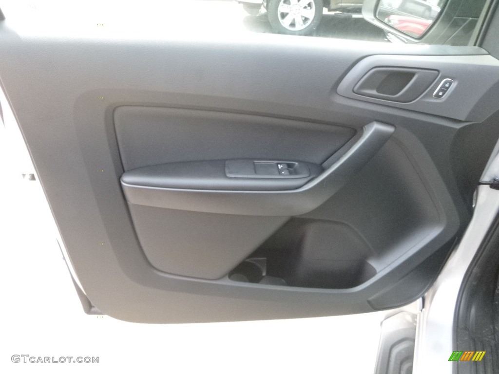2019 Ford Ranger STX SuperCab 4x4 Ebony Door Panel Photo #134748204