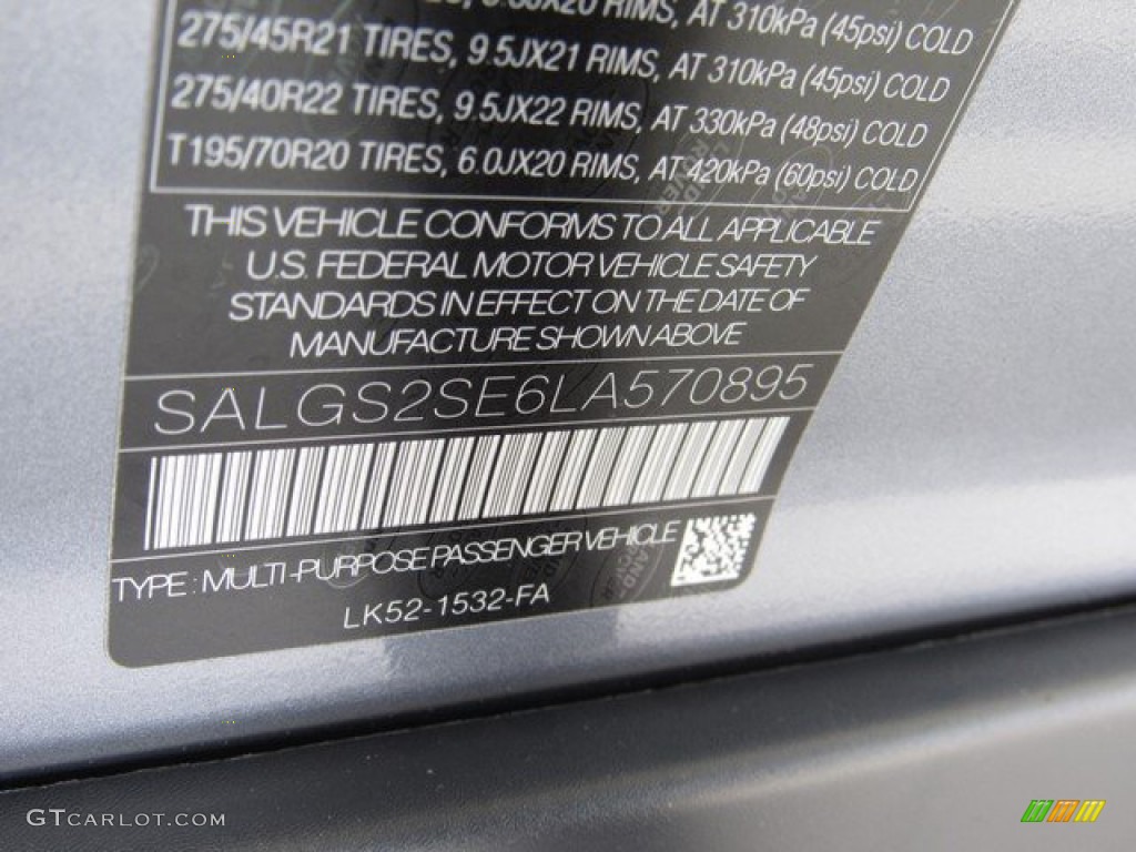 2020 Range Rover HSE - Santorini Black Metallic / Ebony photo #43
