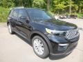 2020 Agate Black Metallic Ford Explorer Limited 4WD  photo #3