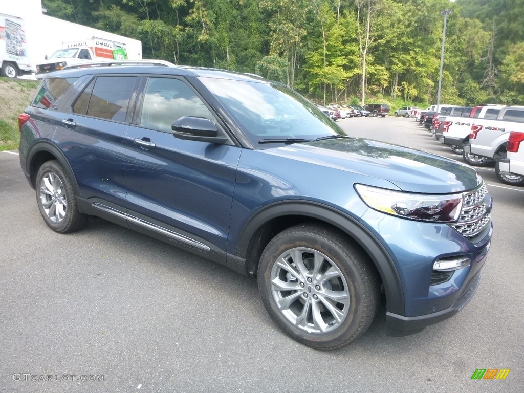 Blue Metallic 2020 Ford Explorer Limited 4WD Exterior Photo #134748882