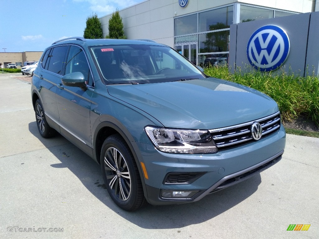 2019 Tiguan SEL 4MOTION - Stone Blue Metallic / Titan Black photo #1