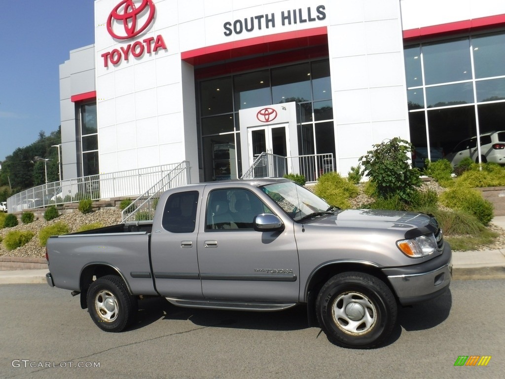 2000 Tundra SR5 Extended Cab 4x4 - Platinum Metallic / Oak photo #2