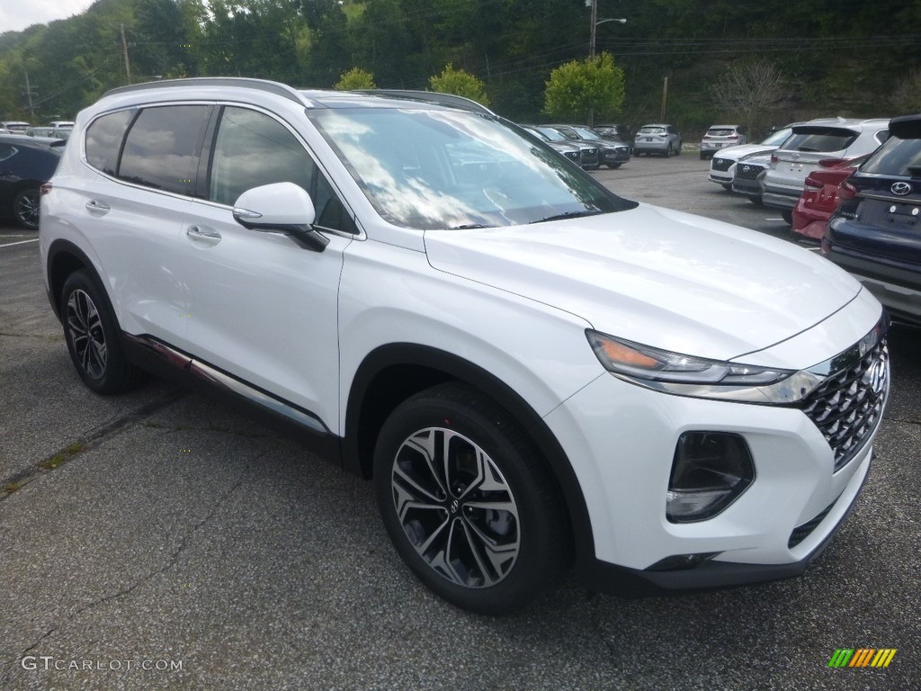 Quartz White 2020 Hyundai Santa Fe Limited 2.0 AWD Exterior Photo #134756289