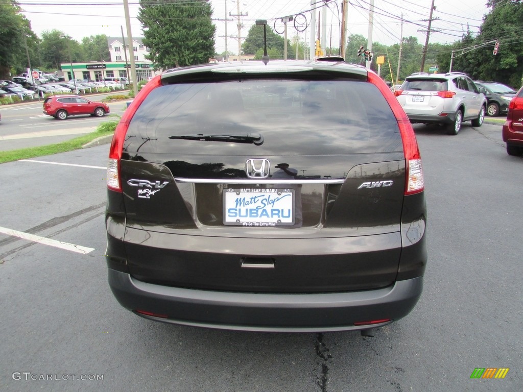 2014 CR-V EX AWD - Kona Coffee Metallic / Black photo #7