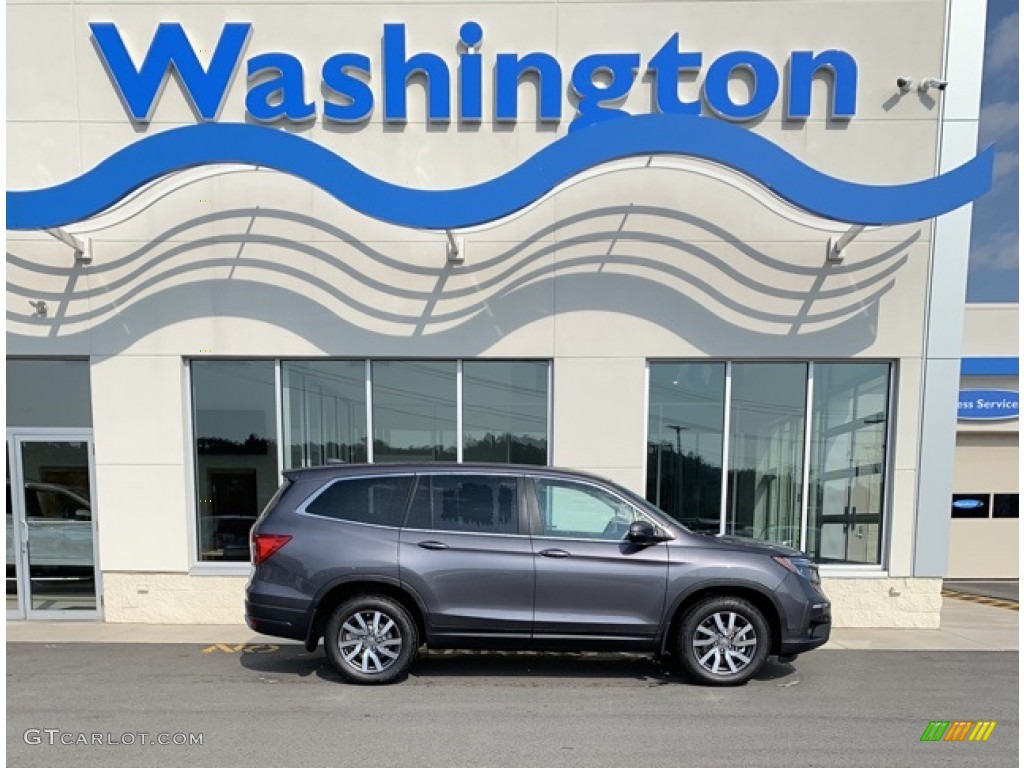 2019 Pilot EX-L AWD - Modern Steel Metallic / Black photo #1