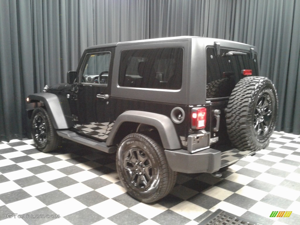 2015 Wrangler Willys Wheeler 4x4 - Black / Black photo #8