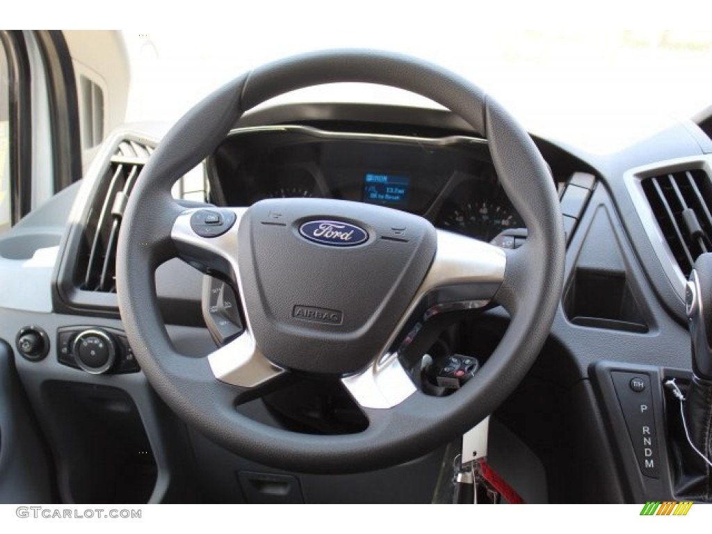2019 Ford Transit Passenger Wagon XLT 350 MR Long Charcoal black Steering Wheel Photo #134760273