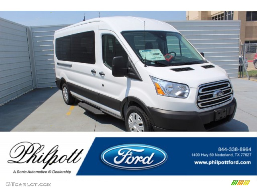 2019 Transit Passenger Wagon XLT 350 MR Long - Oxford White / Charcoal black photo #1