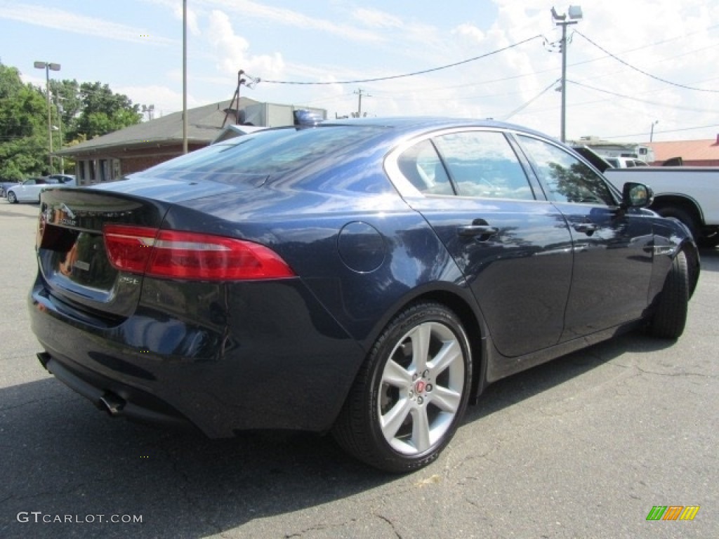 2017 XE 25t Premium - Dark Sapphire Blue / Light Oyster photo #10