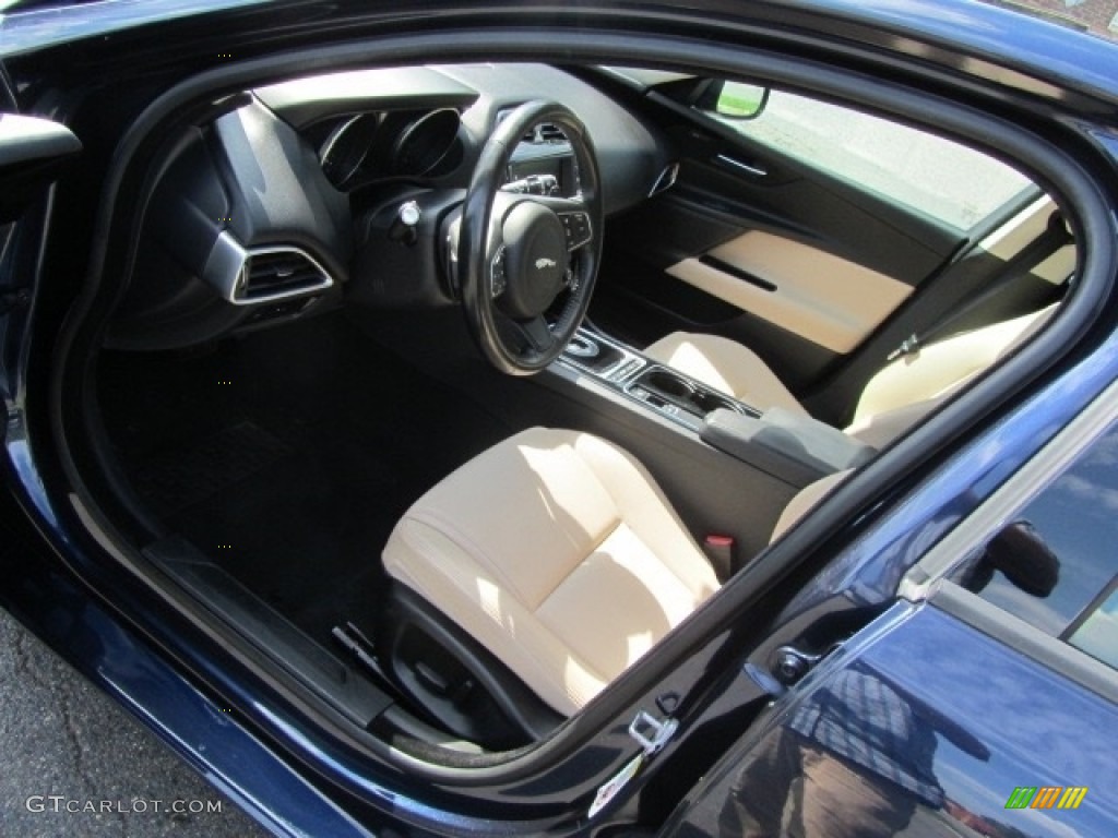 2017 XE 25t Premium - Dark Sapphire Blue / Light Oyster photo #17