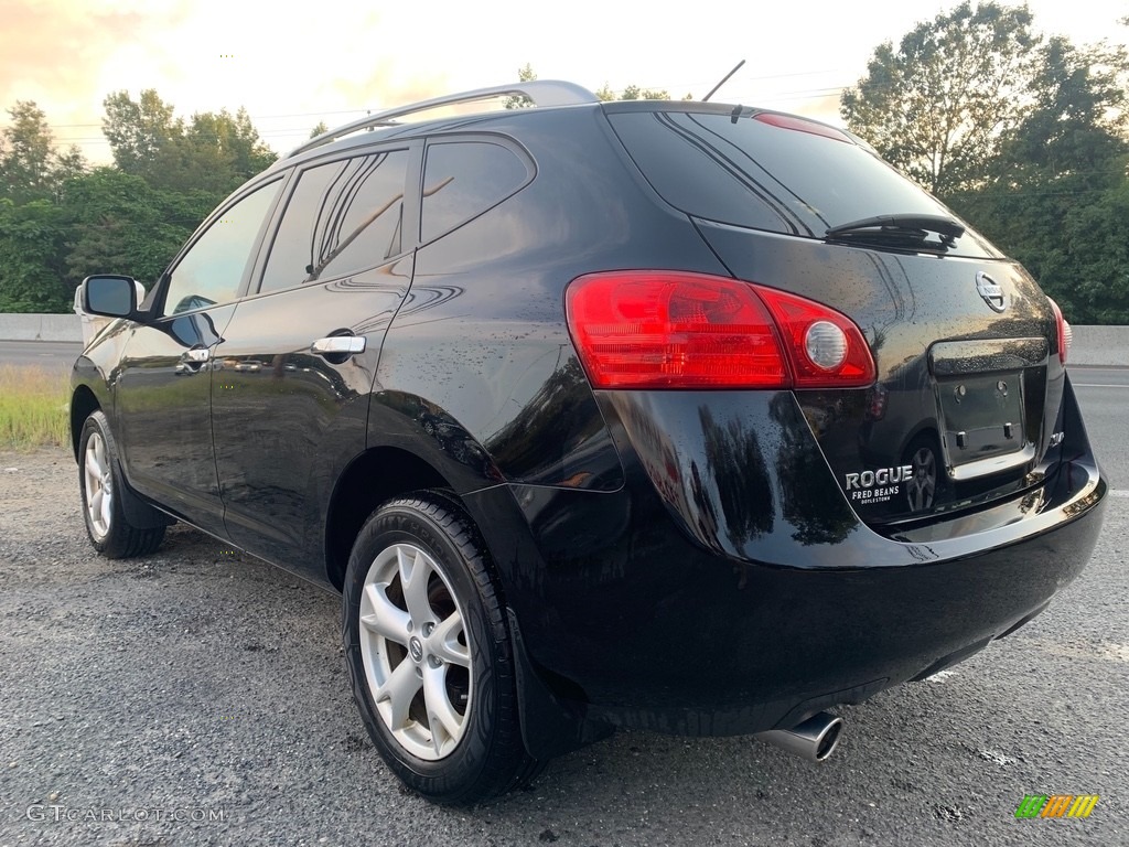 2010 Rogue SL AWD - Wicked Black / Black photo #5