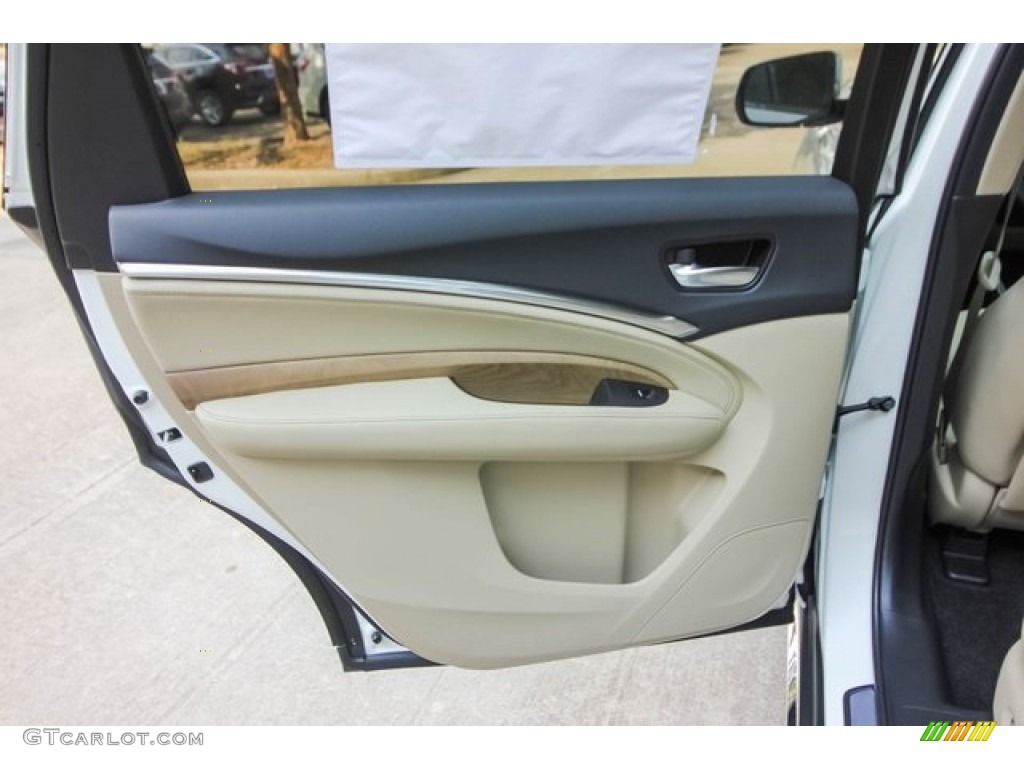 2020 Acura MDX Technology Parchment Door Panel Photo #134764098