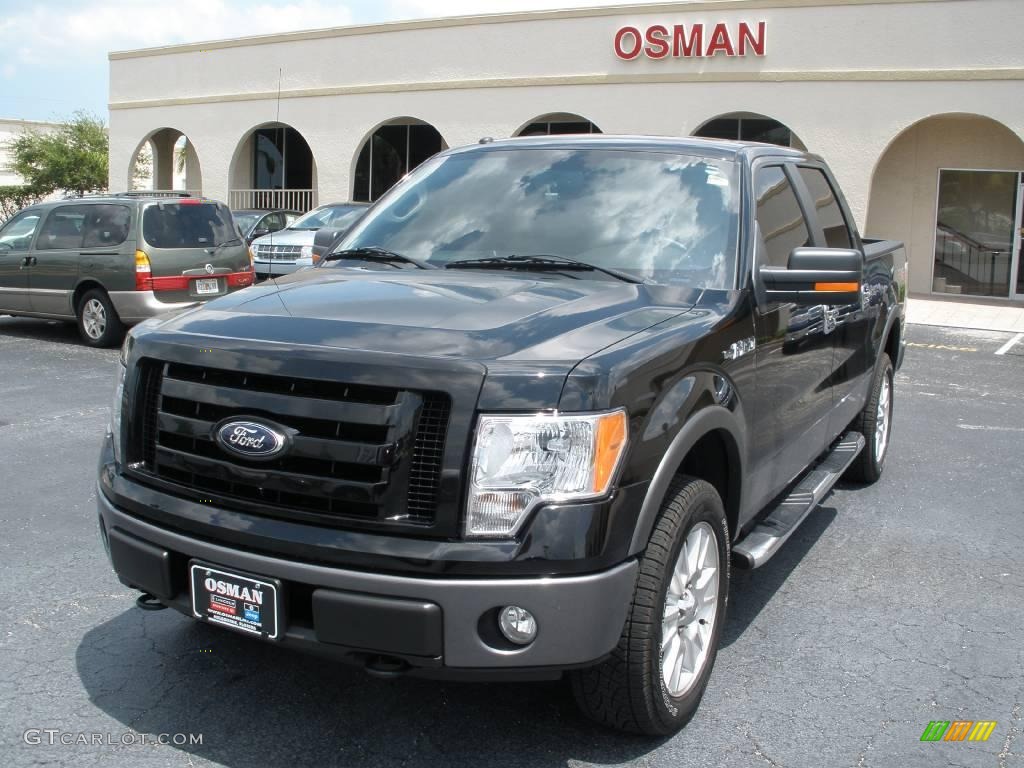 2009 F150 FX4 SuperCrew 4x4 - Black / Black/Medium Stone photo #1