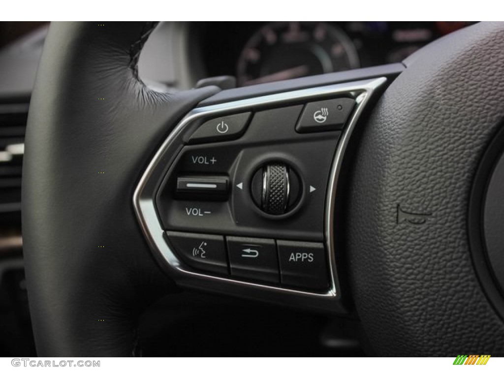 2020 Acura RDX Advance AWD Ebony Steering Wheel Photo #134765127