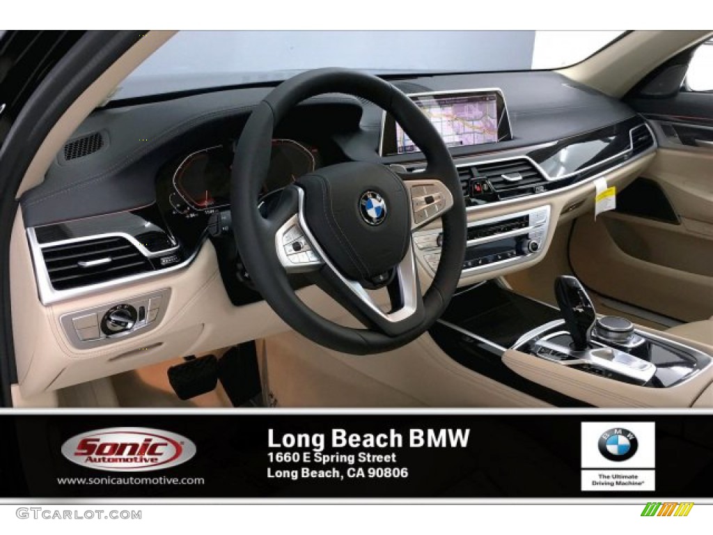 2020 7 Series 740i Sedan - Jet Black / Canberra Beige photo #4