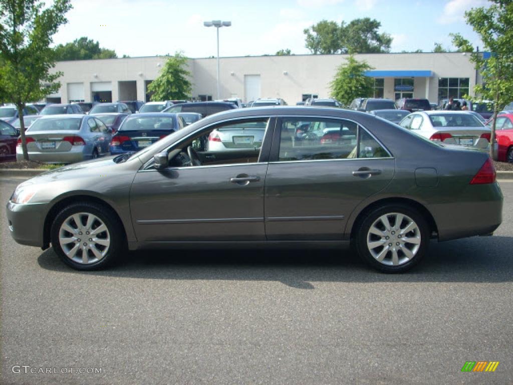 2006 Accord EX-L V6 Sedan - Carbon Bronze Pearl / Ivory photo #9