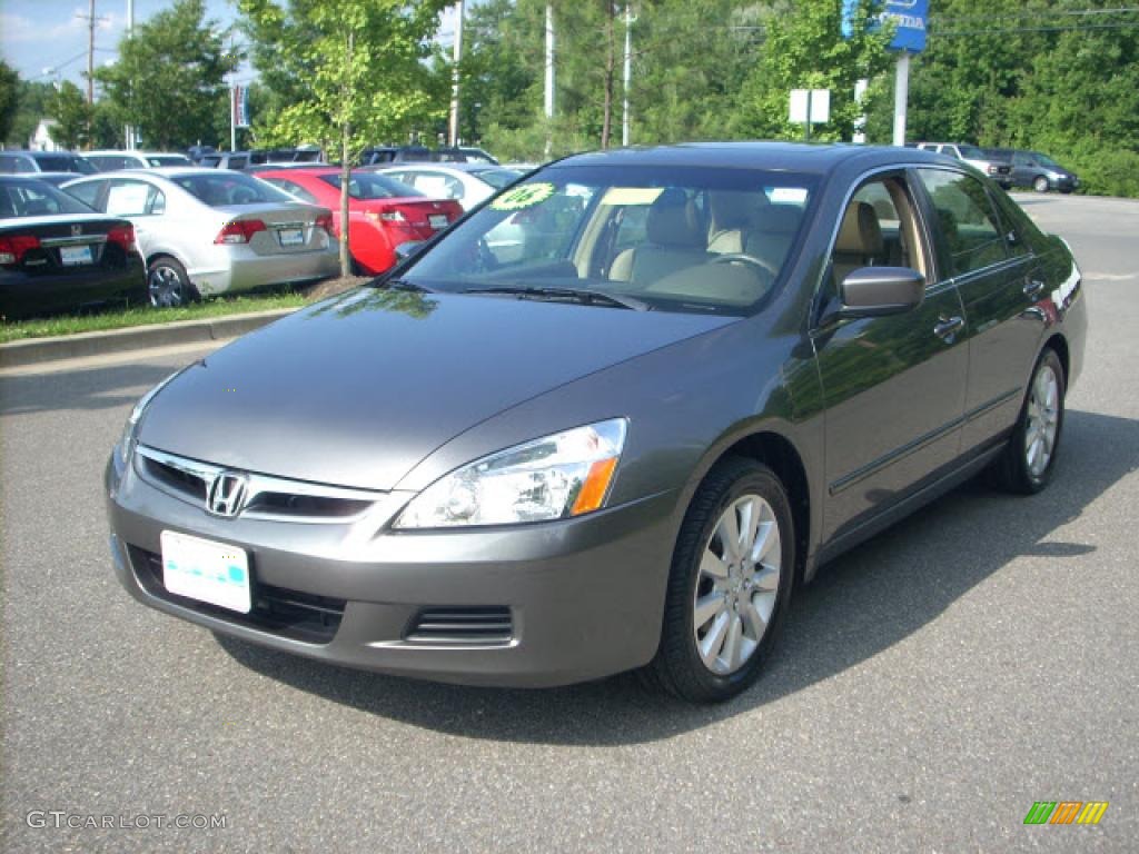 2006 Accord EX-L V6 Sedan - Carbon Bronze Pearl / Ivory photo #1