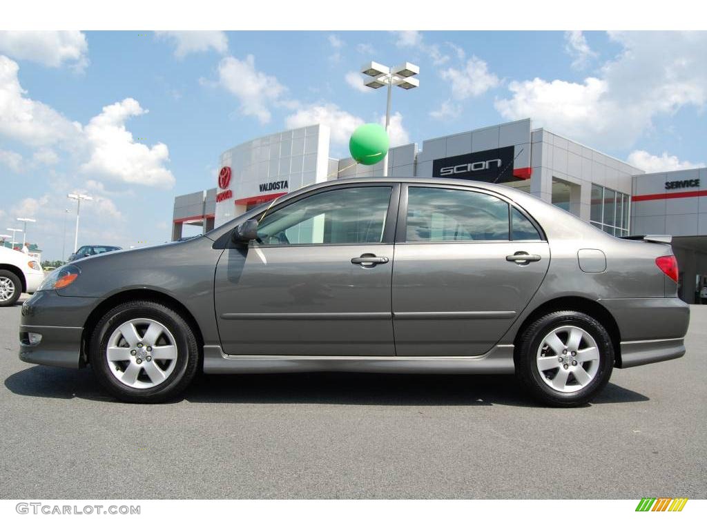 2007 Corolla S - Phantom Gray Pearl / Dark Charcoal photo #3