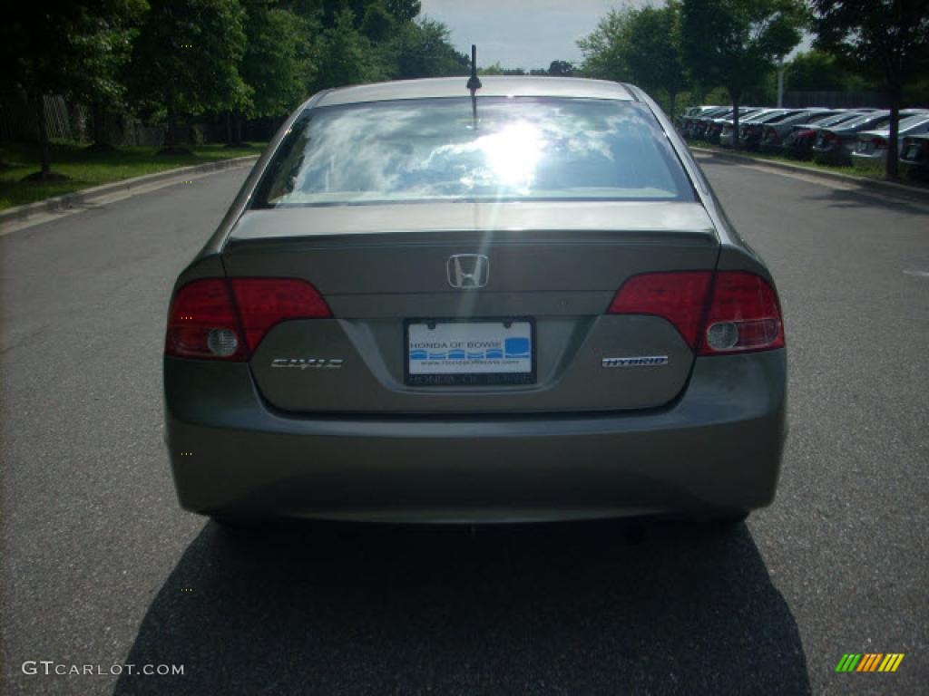 2006 Civic Hybrid Sedan - Galaxy Gray Metallic / Ivory photo #4