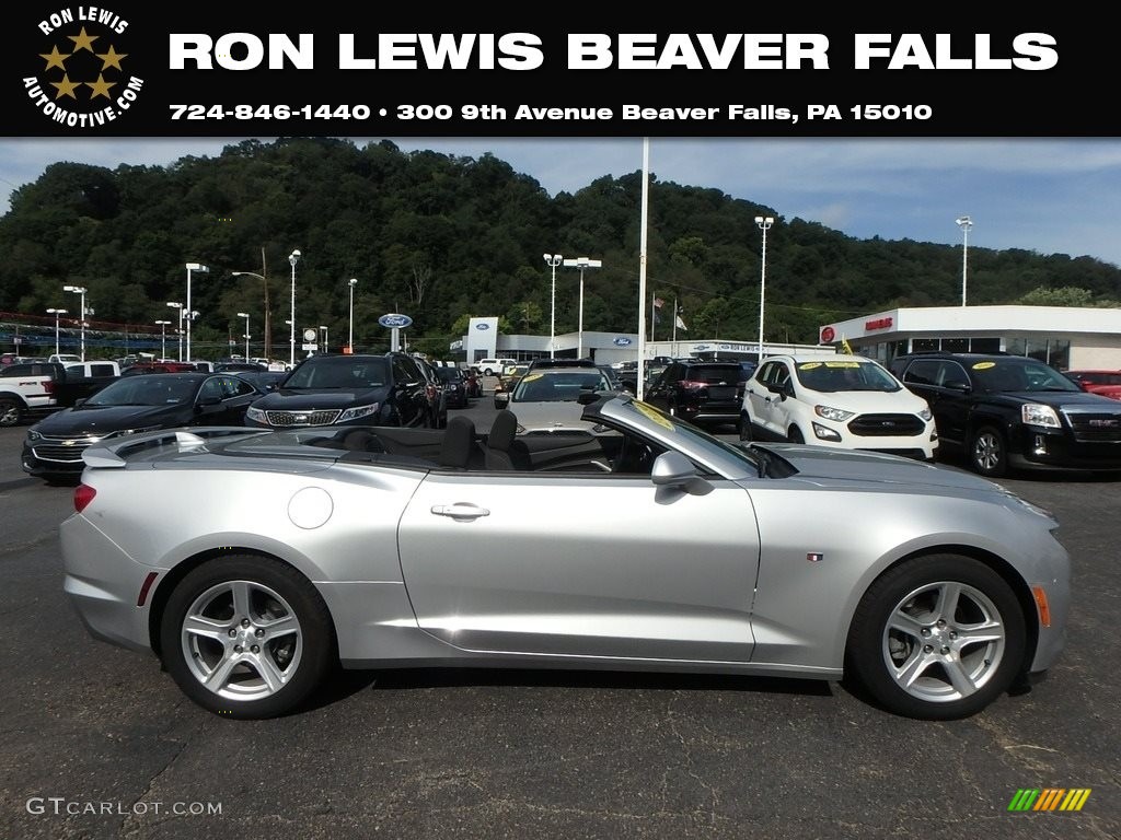 2019 Camaro LT Convertible - Silver Ice Metallic / Jet Black photo #1