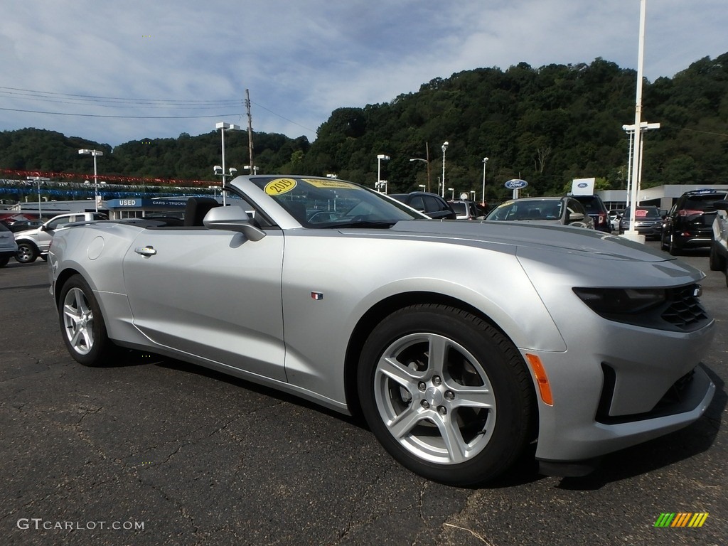 Silver Ice Metallic 2019 Chevrolet Camaro LT Convertible Exterior Photo #134773844