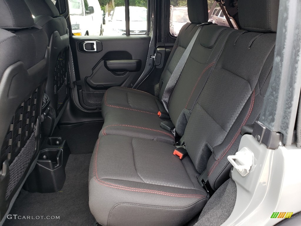 Black Interior 2020 Jeep Wrangler Unlimited Rubicon 4x4 Photo #134774445