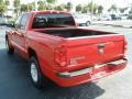 2007 Flame Red Dodge Dakota SLT Quad Cab  photo #3